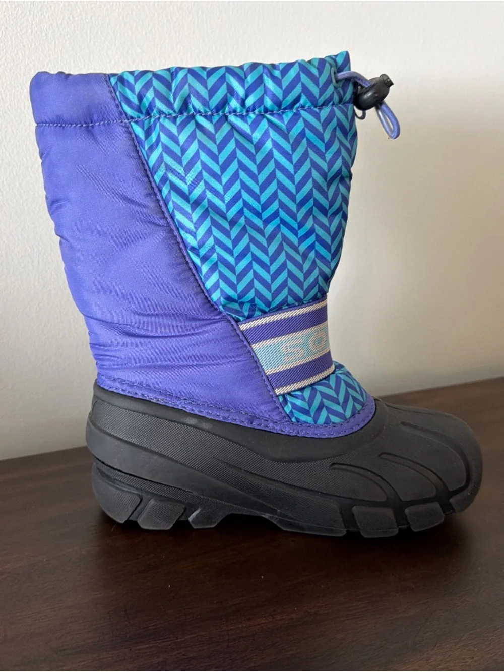 Sorel Kids Purple & Turquoise Puff Snow Boots